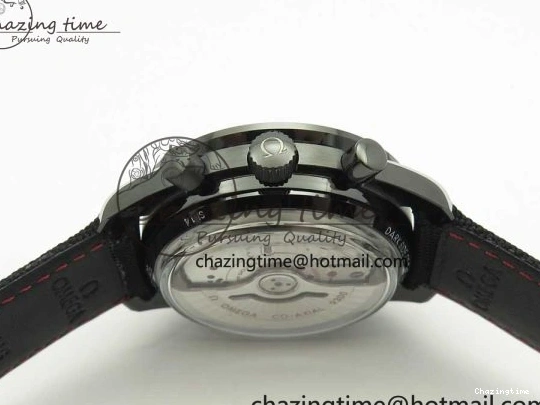 0318 Premium Speedmaster “Dark Side of The Moon” Real Ceramic OMF 1:1 Best Edition on Nylon Strap A 7977